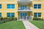 First floor private balcony with private paver path, just a few steps from the pool and beach
